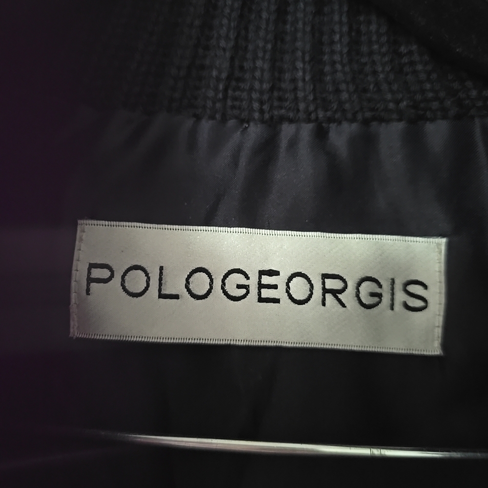 Pologeorgis Vest Womens Medium Black Dyed Real Rabbit Fur Full Zip Soft Winter - Picture 4 of 6